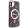 Guess GUHMN61HCFWSA iPhone 11 / Xr 6,1" grün/khaki Hardcase Flower MagSafe