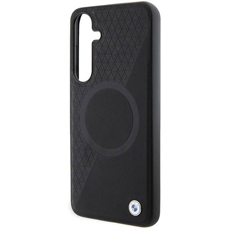 BMW BMHMS24S23RTPK S24 S921 black/black hardcase Signature Leather Half Textured &amp; Circle MagSafe