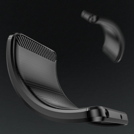 Etui silikonowe Carbon Case do iPhone 16 - czarne