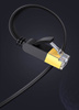 Ugreen Flat Cable Internet Network Cable Ethernet Patchcord RJ45 Cat 7 STP LAN 10 Gbps 3m Black (NW106 11262)
