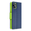 Kabura Fancy Book do  XIAOMI Redmi 9 granatowy / limonka