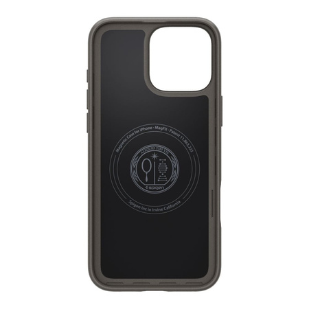 Schutzhülle IPHONE 16 PRO Spigen Thin Fit Mag MagSafe Gunmetal grau