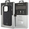 Mercedes Smooth Leather MagSafe case for iPhone 15 Pro - black