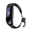 Metallarmband für Xiaomi Mi Band 3 / 4 / 5 / 6 Band Strap - Schwarz