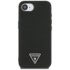 Etui Guess Grained Triangle MagSafe na iPhone 16e - czarne
