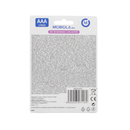 BATERIA / AKUMULATOR  MOBIOLA  MBAAA400 USB-C