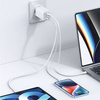 Ładowarka Sieciowa USAMS 2xUSB-C+1xUSB 65W (only head) GaN PD3.0 +QC3.0 Fast Charging niebieski/gradient blue Sandru Series CC180TC04 (US-CC180)