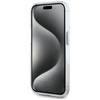 Original Case IPHONE 15 PRO Karl Lagerfeld Hardcase IML Metal Karl Head MagSafe white