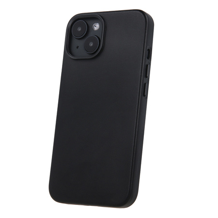Nakładka Mag Leather do iPhone 15 6,1" czarna