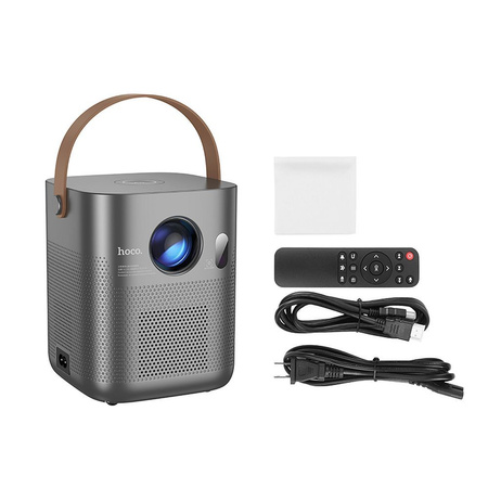 HOCO projektor z systemem Android Wi-Fi Bluetooth 720P DT4 szary