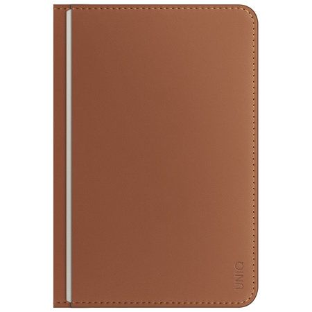 Etui na paszport UNIQ Belmont z Apple    Find My blokada RFID karmelowy beżowy