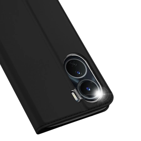 Dux Ducis Skin Pro Hülle Vivo Y16 / Y02s Brieftasche Holster Cover mit Klappe schwarz