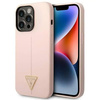 Guess Silicone Triangle Logo - Etui iPhone 14 Pro (różowy)