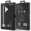 Original Handyhülle IPHONE 16 BMW Hardcase M Perforated Tricolor Line MagSafe (BMHMP16S23PUPDK) schwarz