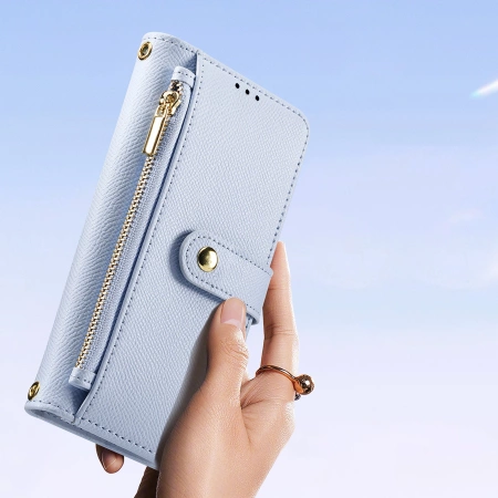 Dux Ducis Lawa Lederhülle für iPhone 15 - Blau