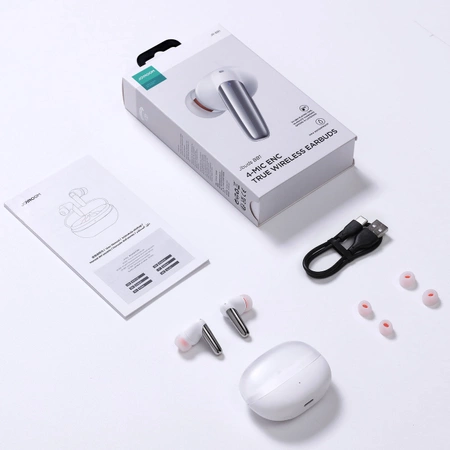 Joyroom Jbuds Series JR-BB1 TWS wireless in-ear headphones - white