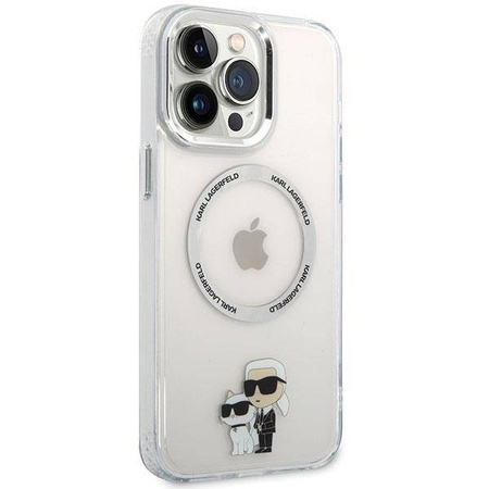 Karl Lagerfeld KKLHMP13XHNKCIT iPhone 13 Pro Max 6,7&quot; Hardcase transparent Ikonisches Karl&amp;Choupette Magsafe