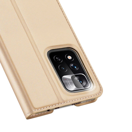 Dux Ducis Skin Pro Holster Cover Flip Cover für Poco M4 Pro 5G Gold