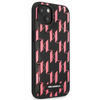 Oryginalne Etui IPHONE 13 MINI Karl Lagerfeld Hardcase Monogram Plaque (KLHCP13SMNMP1P) różowe