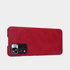 Nillkin Qin Case etui do Xiaomi Redmi Note 11 Pro+ (China) / Redmi Note 11 Pro (China) osłona na aparat kabura pokrowiec obudowa z klapką brązowy