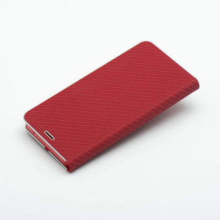 Kabura LUNA Book Carbon do SAMSUNG A20e czerwony