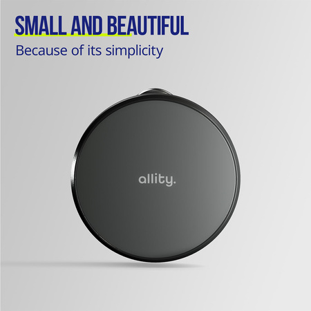 Allity uchwyt samochodowy do kratki ACH-300 magnetyczny z ładowaniem bezprzewodowym czarny 15W