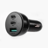 Joyroom Autoladegerät 70W mit 3 Anschlüssen: USB, 2 x USB C schwarz (JR-CL26)