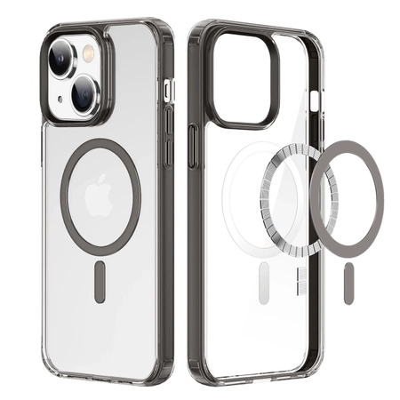 Dux Ducis Clin2 Hülle für iPhone 14 Plus magnetische Hülle MagSafe grau