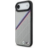 BMW M Tricolor Metal Logo MagSafe Case für iPhone 17 Air – Grau