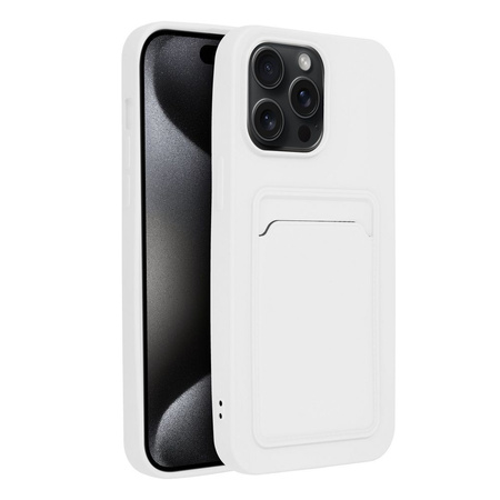 Futerał CARD CASE do IPHONE 15 PRO MAX biały