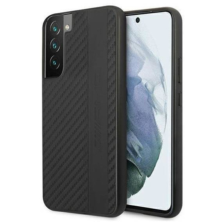 AMG AMHCS22MBLSCA S22 + S906 black / black hardcase Carbon Stripe &amp; Embossed