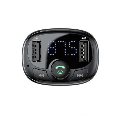 Bluetooth transmitter / car charger Baseus S-09A (Overseas Edition) - black