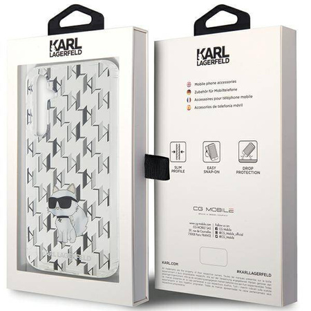 Karl Lagerfeld nakładka do Samsung S23 FE KLHCS23FEHNCMKLT KARL HC IML C MONOGRAM transparentna