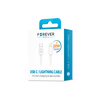 Forever kabel USB-C - Lightning 1,0 m 3A biały