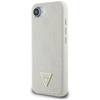 GUESS futerał do IPHONE 16e (SE 4 2025) kompatybilny z MagSafe GUHMPSE4PGBTME (Grained PU Hot Stamp Peony Triangle Logo) beżowy