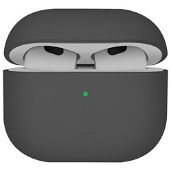 UNIQ etui Lino AirPods 4 Silicone        szary/ash grey