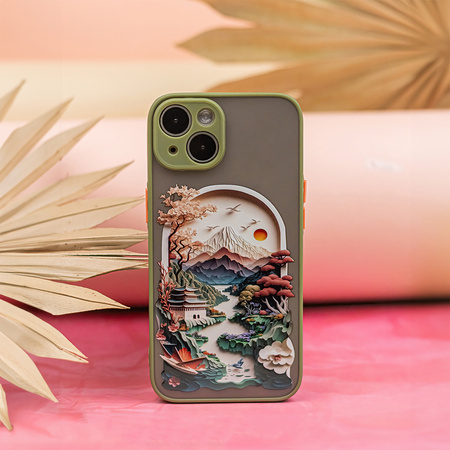 Nakładka Ultra Trendy do iPhone 14 6,1" Travel zielona