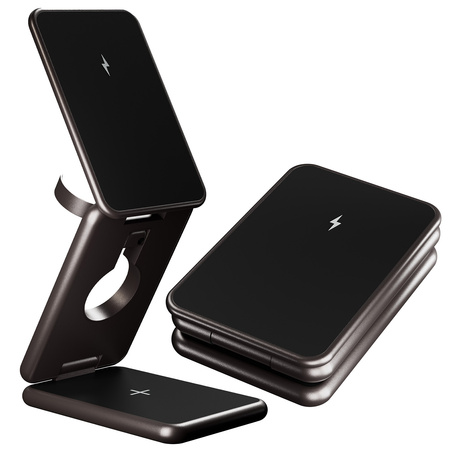 Allity ładowarka bezprzewodowa AWC-230-22WMS 22,5W grafitowa 3w1