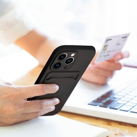 Futerał CARD CASE do IPHONE 15 PRO MAX czarny