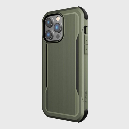 Raptic X-Doria Fort Case iPhone 14 Pro Max mit gepanzerter MagSafe-Hülle grün