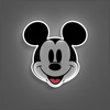 Neon Yellowpop Disney Mickey Printed     Face