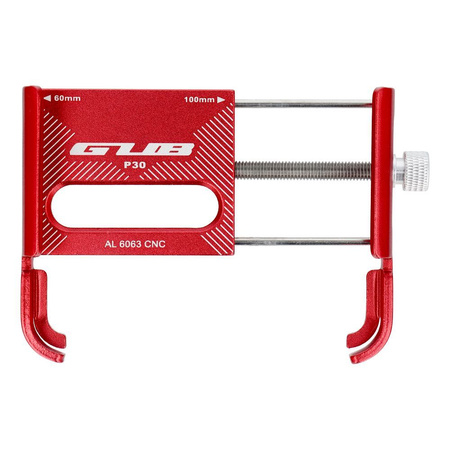 Uchwyt rowerowy na kierownice GUB P30 Aluminium czerwony