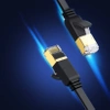 Ugreen Flat Cable Internet Network Cable Ethernet Patchcord RJ45 Cat 7 STP LAN 10 Gbps 10m Black (NW106 11265)