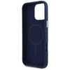 Oryginalne Etui IPHONE 16 PRO MAX Guess Denim Triangle Logo MagSafe niebieskie