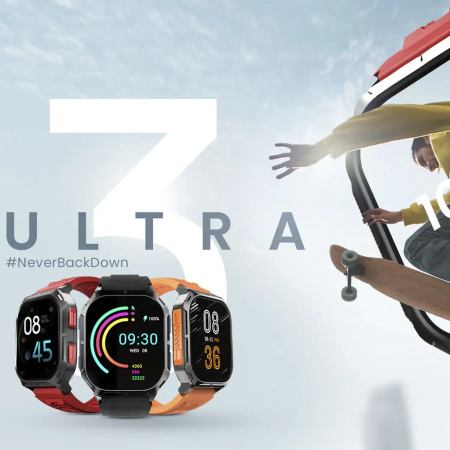 HIFUTURE smartwatch sportowy z fukncją rozmowy ULTRA3 (IP68) pomarańczowy