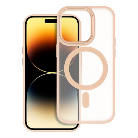 Futerał MATTE MAG COVER kompatybilny z MagSafe do SAMSUNG S25 różowy