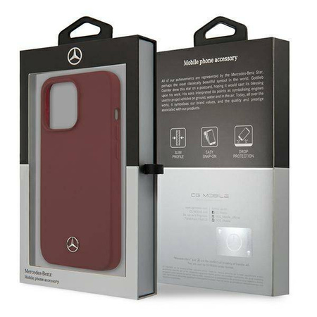 Mercedes MEHCP13XSILRE iPhone 13 Pro Max 6.7 &quot;red / red hardcase Silicone Line