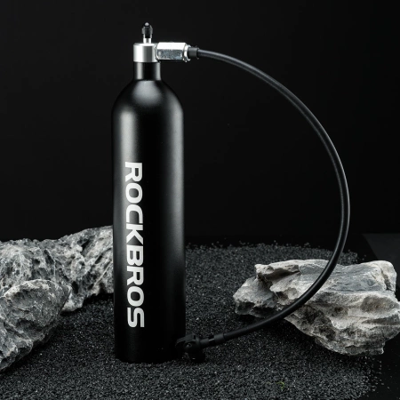 Rockbros Tubeless Tire Inflator 200 PSI 1.2l - Black