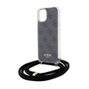 Etui Guess Crossbody Cord 4G Print na iPhone 15 / 14 / 13 - czarne
