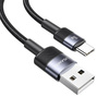 USAMS SET Kabel USB na USB-C 3A 1.2mFast Charging stalowy/tarnish 30 szt. SJ718ZJ01 (US-SJ718)